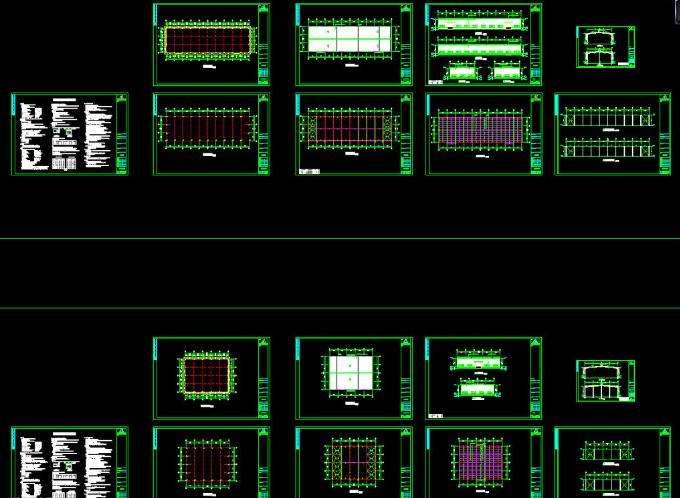 邓州钢结构厂房图纸